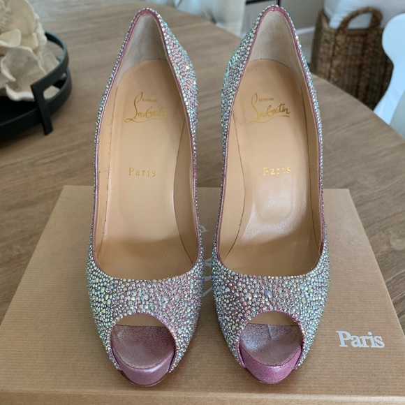 Christian Louboutin Shoes - Christian Louboutin New Very Riche 120 Suede Metal